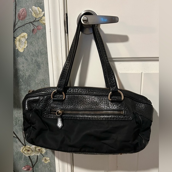 Prada Berlino Trimmed Tessuto Bag - Picture 2 of 13